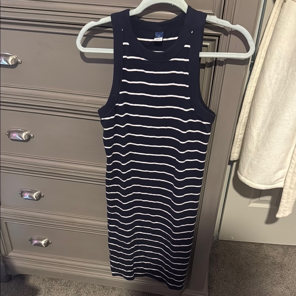 Tall Striped Sleeveless Dress